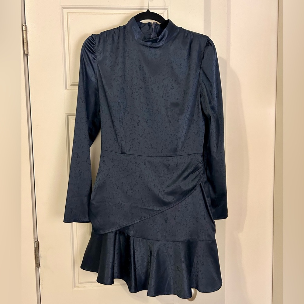 SOMETHING NAVY Navy Cocktail Dress